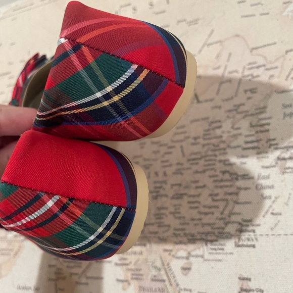 Janie & Jack Plaid Bow Flat Big Girls Size 2 NWOT - Picture 5 of 10